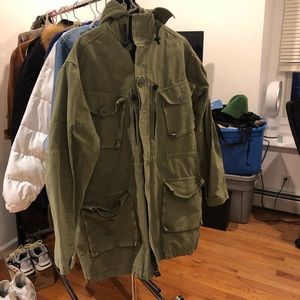 Faith Connexion green parka